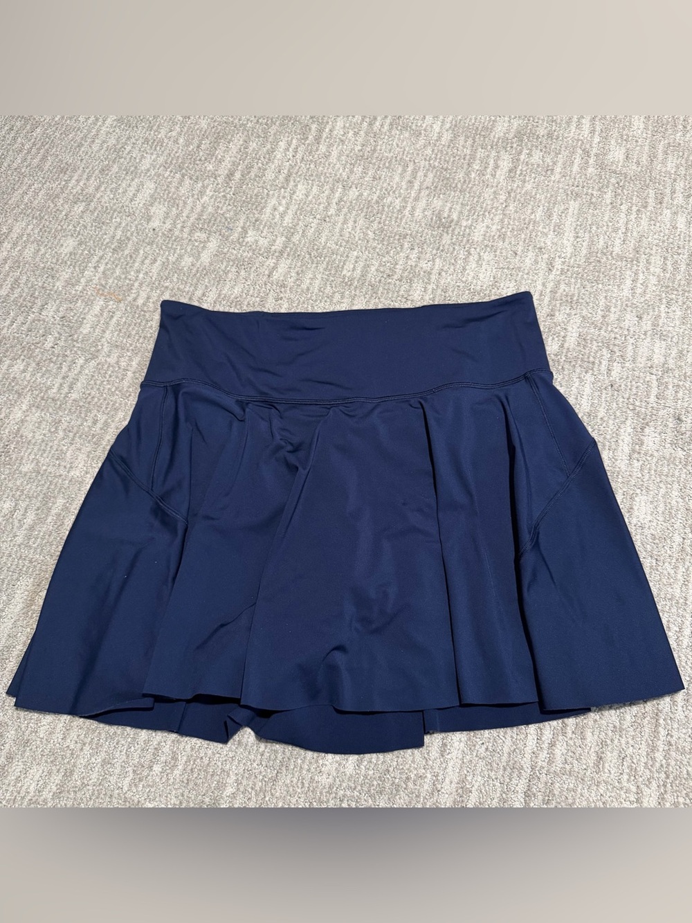 Athleta Navy Ace Tennis Skort 15.5” with Built-In Shorts